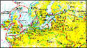 Vikingenes europakart i Aschehougs verdenshistorie.